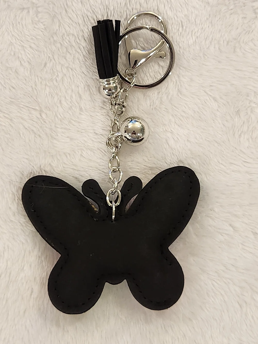 Rainbow Rhinestone Colorful Butterfly Keychain Bag Charm